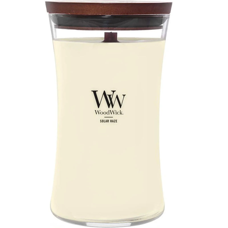 WoodWick Solar Haze Large Candle Crackles As It Burns 610G Hourglass WW2643829 - SuperOffice