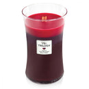 WoodWick Sun Ripened Berries Trilogy Large Candle Crackles As It Burns 610G Hourglass 93972 - SuperOffice