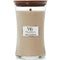 WoodWick Tonka & Almond Milk Large Candle Crackles As It Burns 610G Hourglass 1632265 - SuperOffice