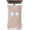 WoodWick Vanilla & Sea Salt Large Candle Crackles As It Burns 610G Hourglass 93191 - SuperOffice