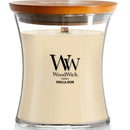 WoodWick Vanilla Bean Medium Candle Crackles As It Burns 275G Hourglass WW92112 - SuperOffice