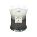 Woodwick Warm Woods Trilogy Medium Candle Crackles As It Burns 275G Hourglass 92911 - SuperOffice