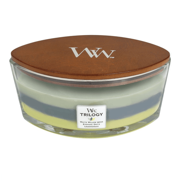 Woodwick Woodland Shade Trilogy Candle Crackles As It Burns Ellipse Hearthwick 76966 - SuperOffice