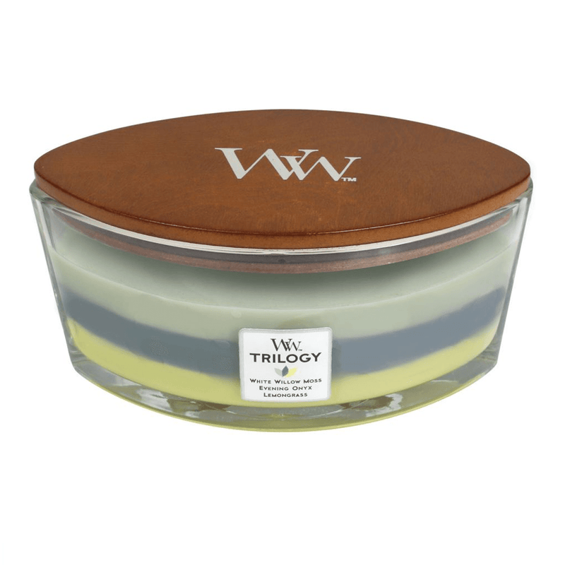 Woodwick Woodland Shade Trilogy Candle Crackles As It Burns Ellipse Hearthwick 76966 - SuperOffice