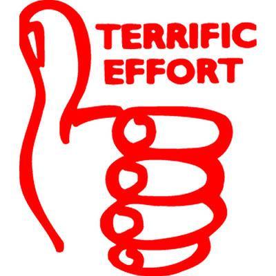 Xstamper 11432 Merit Stamp Teriffic Effort Red 5114322 - SuperOffice