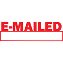 Xstamper 1650 Message Stamp Emailed/Date Box Red [1650] 57165062 - SuperOffice