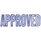 Xstamper Cx-Bn 1008 Message Stamp Approved Blue 5010080 - SuperOffice