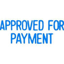 Xstamper Cx-Bn 1025 Message Stamp Approved For Payment Blue 5010250 - SuperOffice