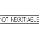 Xstamper Cx-Bn 1124 Message Stamp Not Negotiable Black 5011241 - SuperOffice