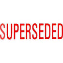 Xstamper Cx-Bn 1366 Message Stamp Superseded Red 5013660 - SuperOffice