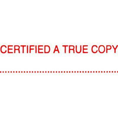 Xstamper Cx-Bn 1541 Message Stamp Certified A True Copy Red 5015412 - SuperOffice
