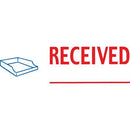 Xstamper Cx-Bn 2030 Message Stamp Received With Icon Red/Blue 5020300 - SuperOffice