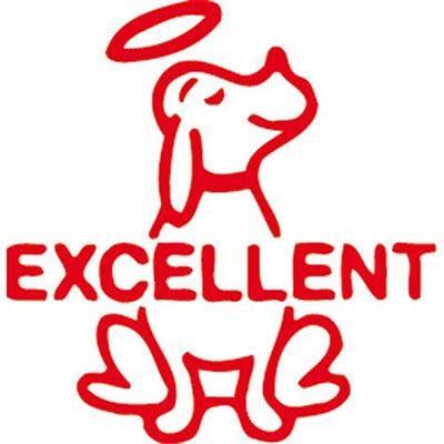 Xstamper Merit Stamp Dog Excellent Red 5114012 - SuperOffice