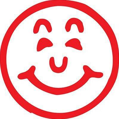 Xstamper Merit Stamp Smiley Red 5113032 - SuperOffice