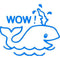 Xstamper Merit Stamp Whale Wow Blue 5114260 - SuperOffice