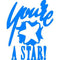 Xstamper Merit Stamp Youre A Star Blue 5114383 - SuperOffice