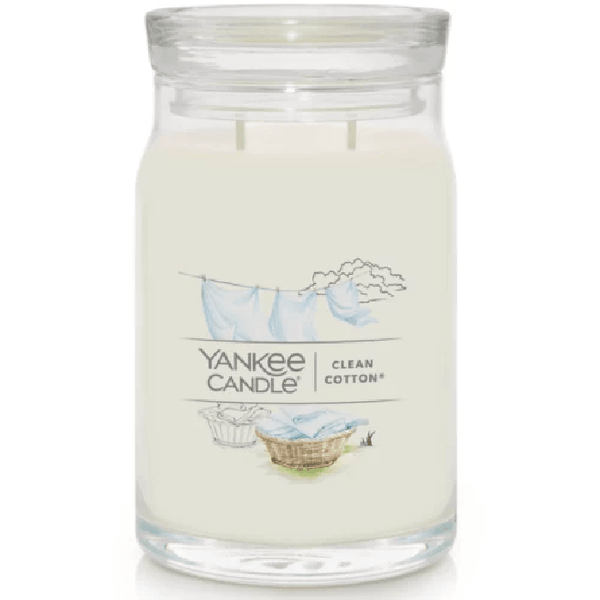 Yankee Candle Clean Cotton Signature Collection Large Jar 1630644 - SuperOffice