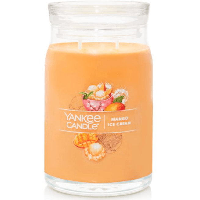 Yankee Candle Mango Ice Cream Signature Collection Large Jar 1632326 - SuperOffice