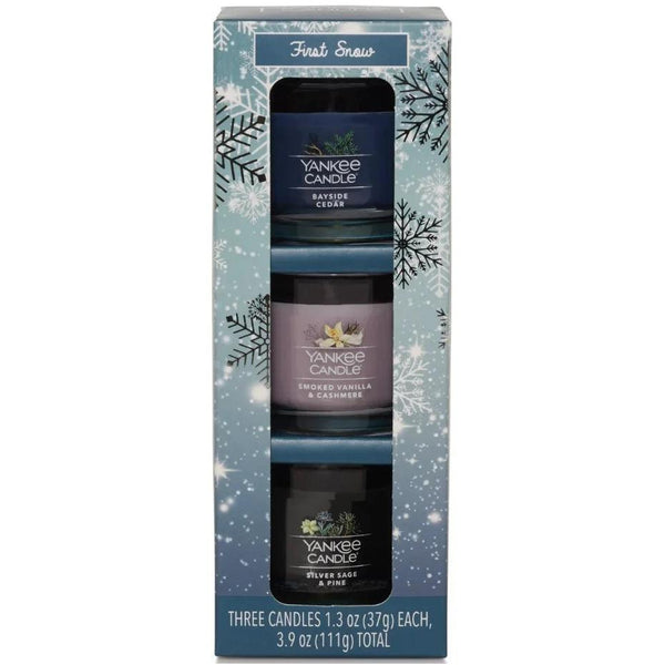 Yankee Candle Mini Set of 3 First Snow Christmas Holiday Candles Gift 1723848 - SuperOffice