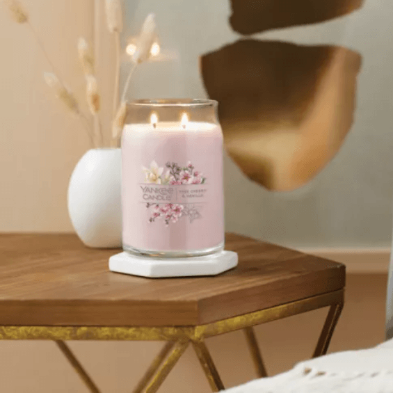 Yankee Candle Pink Cherry Vanilla Signature Collection Large Jar 1629986 - SuperOffice