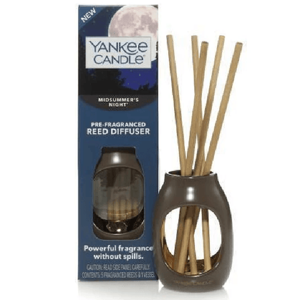 Yankee Candle Reed Diffuser Pre-Fragranced MIDSUMMER NIGHT Sticks Incense Kit Set 1609203 - SuperOffice