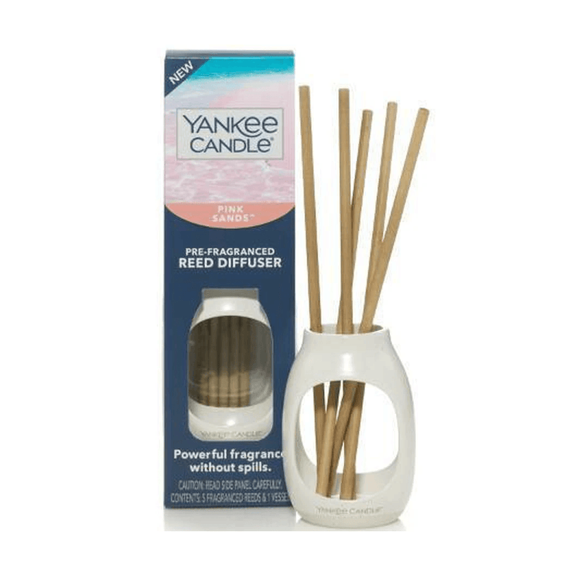 Yankee Candle Reed Diffuser Pre-Fragranced Pink Sands Sticks Incense Kit Set 1609202 - SuperOffice