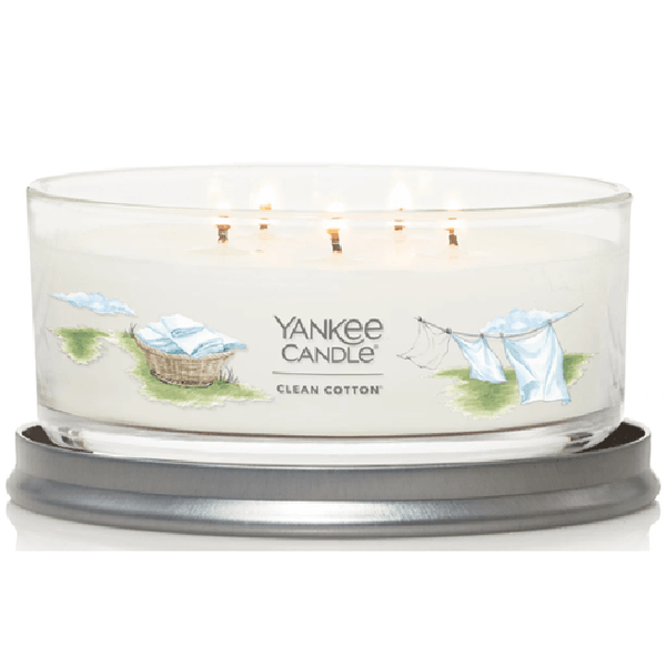 Yankee Candle Signature 5 Wick Tumbler Clean Cotton 1630816 - SuperOffice
