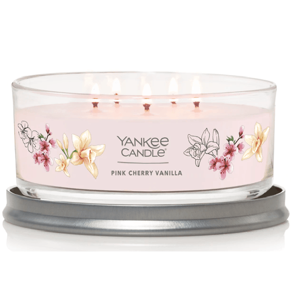 Yankee Candle Signature 5 Wick Tumbler Pink Cherry Vanilla 1630088 - SuperOffice