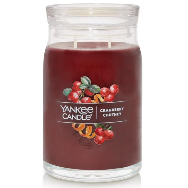 Yankee Candle Signature Cranberry Chutney Large Jar 566g 1631785 - SuperOffice