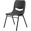 Ys Design Plastic Stacker Chair Medium Back Grey YS32GRY - SuperOffice
