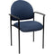 Ys Design Stacking Visitors Chair Medium Back With Arms Blue YS11ABE - SuperOffice